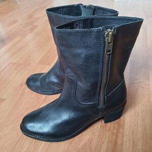 Lands' End Black Combat & Moto Boots